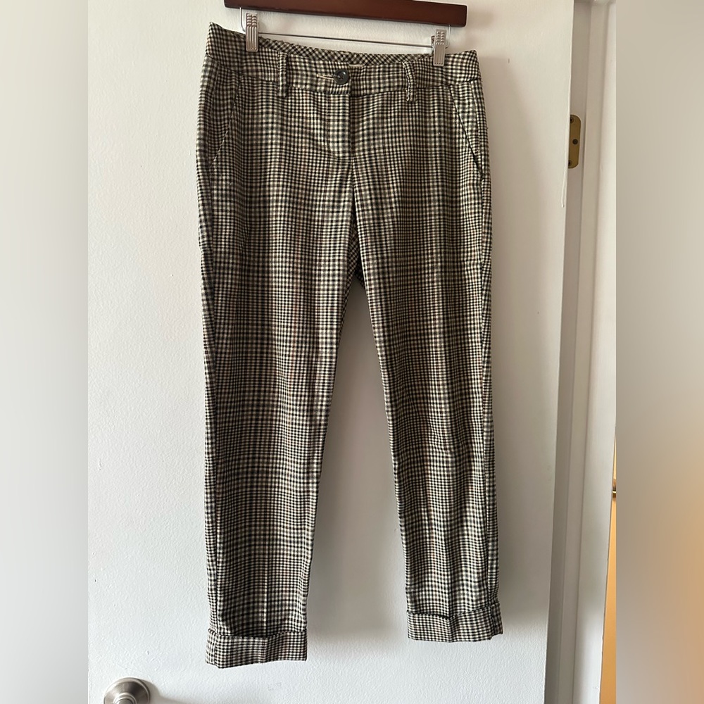 CAbi plaid hatter pants, size 4
